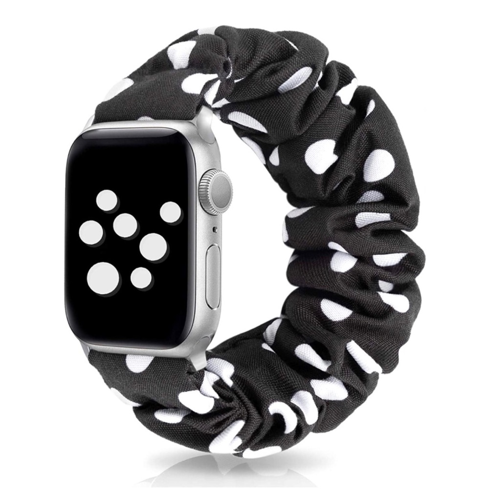 Apple Watch Band 38mm/40mm Black & White Polka Dot - Picture 1 of 7